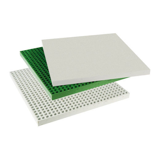 Polyester-Gitterrost - FRP - JK TECHNIC - mit Quadratmaschen / rutschfest / für hohe Chemikalienbeständigkeit