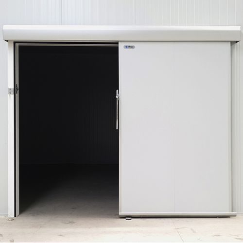 Tor für Kühlraum - 002 - Infraca - Schiebe / Metall / PVC