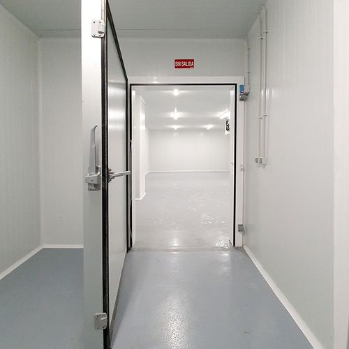 Industrietor - Infraca - mit Scharnier / Stahl / anodisiertes Aluminium