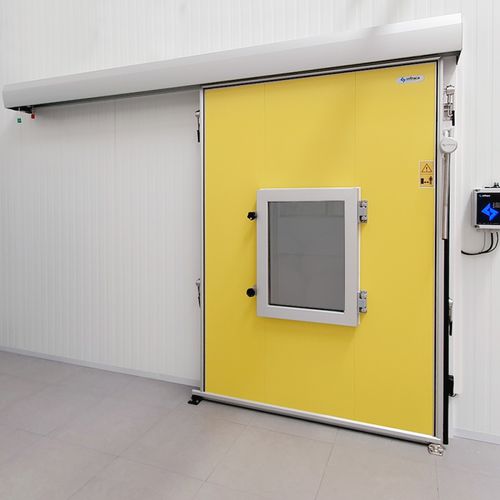 Schiebetür - ULO  - Infraca - Edelstahl / anodisiertes Aluminium / Glas
