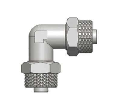Druckluftanschluss - RPUL - Ningbo Parmicro Fluid Technology CO.,LTD - Schnell / 90°-Winkel / vernickeltes Messing