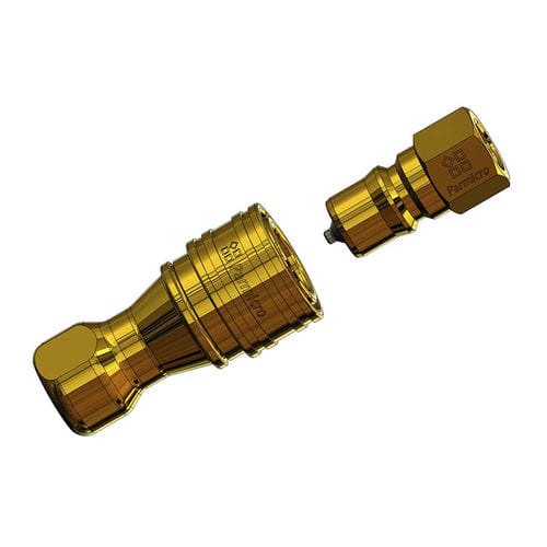 Schnellkupplung - KZD  - Ningbo Parmicro Fluid Technology CO.,LTD - hydraulisch / Gewinde / Messing