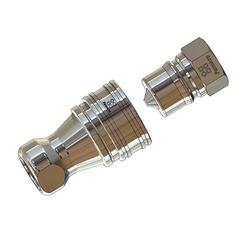 Schnellkupplung - KZF  - Ningbo Parmicro Fluid Technology CO.,LTD - hydraulisch / Gewinde / Edelstahl