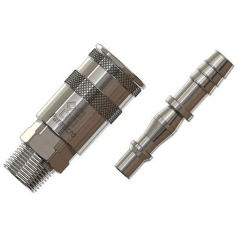 Schnellkupplung - 19  - Ningbo Parmicro Fluid Technology CO.,LTD - pneumatisch / Gewinde / verchromter Messing