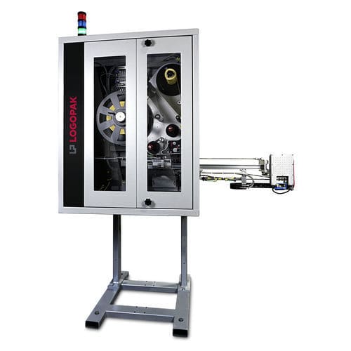 Automatische Etikettiermaschine - 850 series - LOGOPAK - Paletten / zur Seitenetikettierung / kompakt