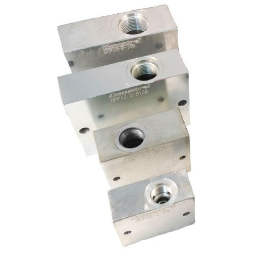 2-Wege-Verteilerblock - DCP Series - Comatrol - Aluminium / für Magnetventil / hydraulisch