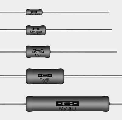Drahtgewickelter Widerstand -  MV series  - Caddock Electronics - induktionsfrei / Leiterplatten / für Strommes