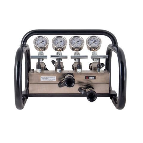 4-Wege-Verteilerblock - BVA Hydraulics - Stahl