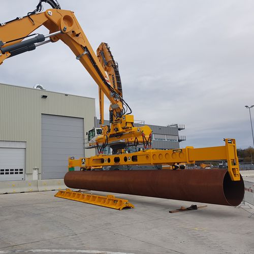 Hebegerät mit Greifsystem - Aerolift Industrials B.V. - Mehrprodukt / für schwere Lasten / für Kanalisationen
