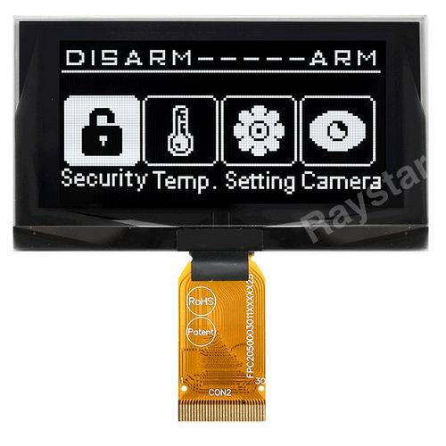 OLED-Displaymodul - REX012864U - Raystar Optronics, Inc. - Farb / Grafik / monochrom
