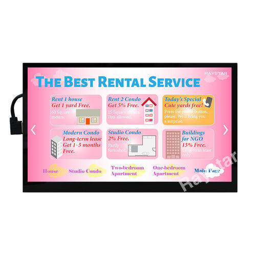 LED-Displaymodul - RFH101VJ-1YH-LHB - Raystar Optronics, Inc. - TFT LCD / IPS / mit kapazitivem Touchscreen