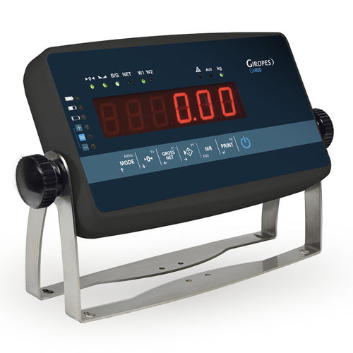 LED-Display-Wägeindikator - GI400 ABS - GIROPES - wandmontiert / Benchtop / IP65