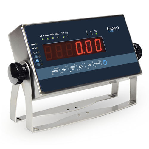LED-Display-Wägeindikator - GI400 INOX - GIROPES - wandmontiert / Benchtop / IP65