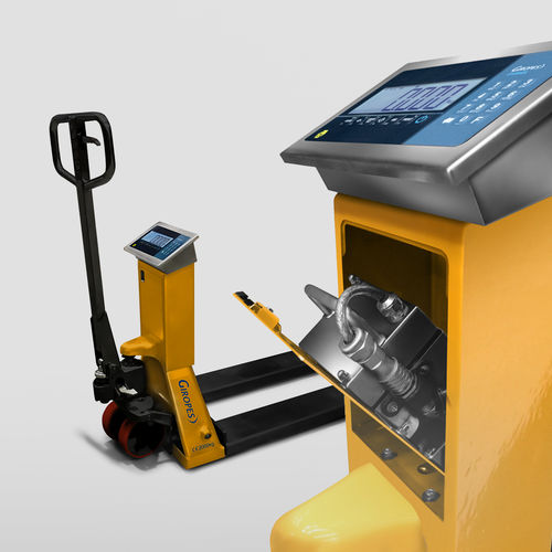 Handhubwagen - TP410 ATEX - GIROPES - elektrisch / mit Wiegesystem / für die Lebensmittelindustrie
