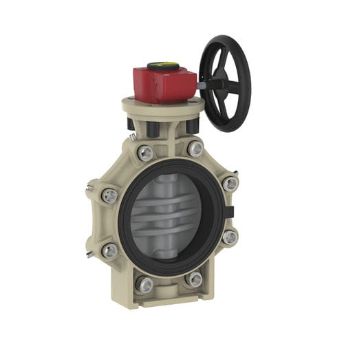 Lug Typ Ventil - K4 - Praher Plastics Austria GmbH - mit Absperrklappe / mit Handrad / Flansch