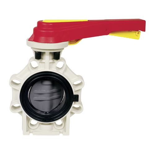Absperrklappe - K4  - Praher Plastics Austria GmbH - Hebel / für Trinkwasser / Flansch