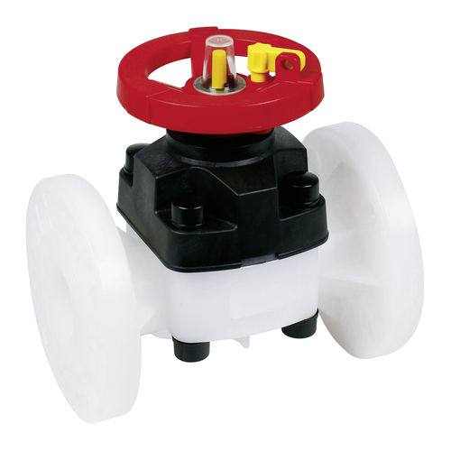 Membranventil - T4 - Praher Plastics Austria GmbH - mit Handrad / für Schlamm / Flansch