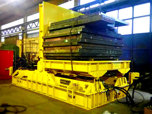 Hydraulischer Kipper - RIB - 90° - 80t - MORELLO GIOVANNI S.r.l. - elektrisch / elektrisch und hydraulisch / Paletten