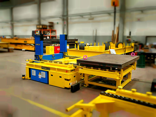 FTS für schwere Lasten - OMNI SEMI-AGV - MORELLO GIOVANNI S.r.l. - elektrisch / Rundstrahl