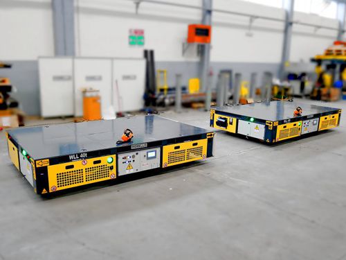 Elektrischer selbstfahrender Wagen - MORELLO GIOVANNI S.r.l. - 2-Achsen / für schwere Lasten / für Baustelle
