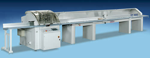 Rundmesser-Schneidanlage - CT600  - Stromab - für Holz / automatisch / programmierbar
