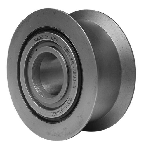 Führungslaufrolle - YR series - ACCURATE BUSHING - Stahl / für Ketten / mit Anschlag