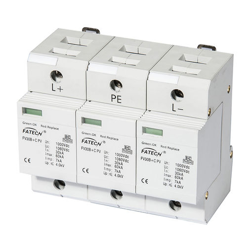 Überspannungsableiter Typ 1 - FV30B+C/3-1500 PV S - FATECH ELECTRONIC (FOSHAN) CO., LTD - Typ 2 / zur Fernanzeige / für Photovoltaikanlage