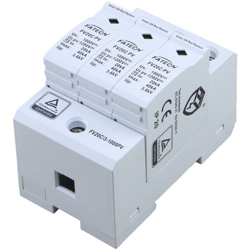 Überspannungsableiter Typ 2 - FV20C/3-1000PV - FATECH ELECTRONIC (FOSHAN) CO., LTD - Klasse II / zur Fernanzeige / für Photovoltaikanlage