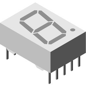 LED-Display - TDSL1150 - VISHAY - einstellig / 7 Segmente / für medizinische Geräte