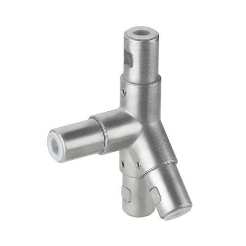 Rohrverbinder für Geländer - ITAS WIT 40H-45&deg;L - RK Rose+Krieger GmbH - rund / 45°-Winkel / Y-förmig
