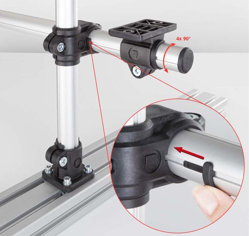 Runder Rohrverbinder - RK Light Clamps - RK Rose+Krieger GmbH - T-Stück / Kreuz / Winkel