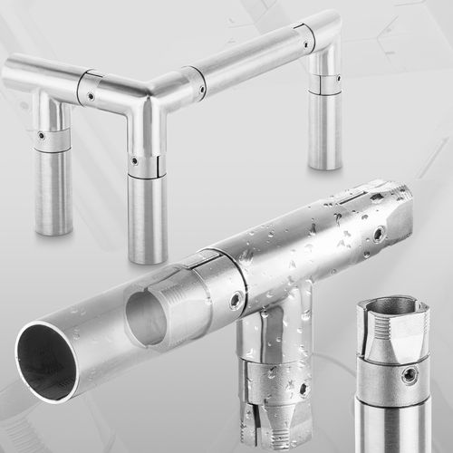 Runder Rohrverbinder - EMS - RK Rose+Krieger GmbH - Kreuz / T-Stück / für Eckeinbau