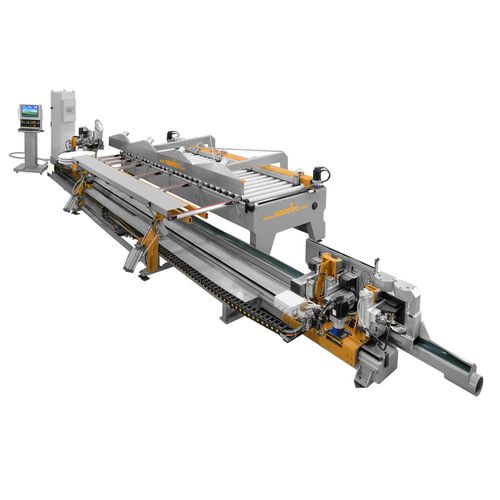 Automatische Kantenanleimmaschine - FUSION LONG - Essetre - für Holz / für Klebeband