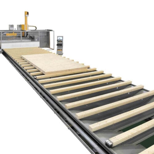 CNC-Bearbeitungszentrum / 5-Achs - Techno Multiwall - Essetre - vertikal / für Holz / Brücken