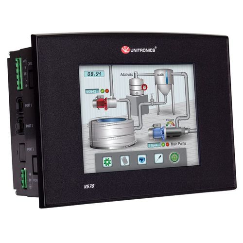 SPS mit integriertem HMI Touchscreen - Vision570&trade; series - Unitronics - on-board / mit integriertem E/A / CANopen