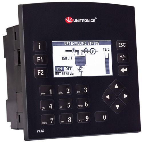 SPS / graphischem HMI - Vision130&trade; series - Unitronics - für Schalttafelmontage / mit integriertem E/A / CANopen