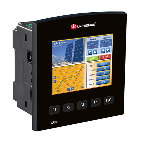 SPS mit integriertem HMI Touchscreen - Vision350&trade; series - Unitronics - on-board / mit integriertem E/A / CANopen