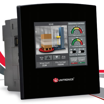 SPS für Schalttafelmontage - 3.5”, RS232, IP66/IP65/NEMA4X | Samba™ - Unitronics - mit integriertem E/A / auf Ethernet-Netz / für Feldbus