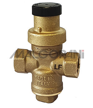 Regler und Druckminderventil / für Wasser - MINIBRASS LF - RubinetteriaMalgorani - Nadel / Messing