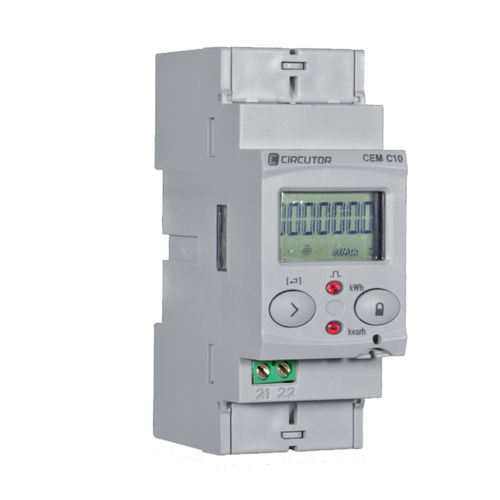 Einphasiger elektrischer Energiezähler - CEM-C10 series - CIRCUTOR - für DIN-Schiene / RS-485 / 50 Hz