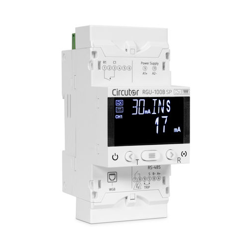 Fehlerstromschutzrelais - RGU-100A - CIRCUTOR - Strom / für Transformator / für DIN-Schiene