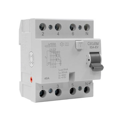 Differential-Fehlerstromschutzschalter - IDA-EV-40-30 - CIRCUTOR - manuell / DIN-Schiene