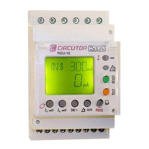 Fehlerstromschutzrelais - RGU-10 series  - CIRCUTOR - Strom / für DIN-Schiene / digital