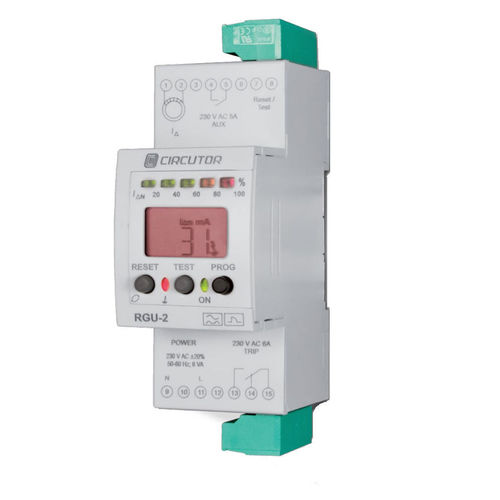 Fehlerstromüberwachungsrelais - RGU2 series - CIRCUTOR - AC / für DIN-Schiene / IEC