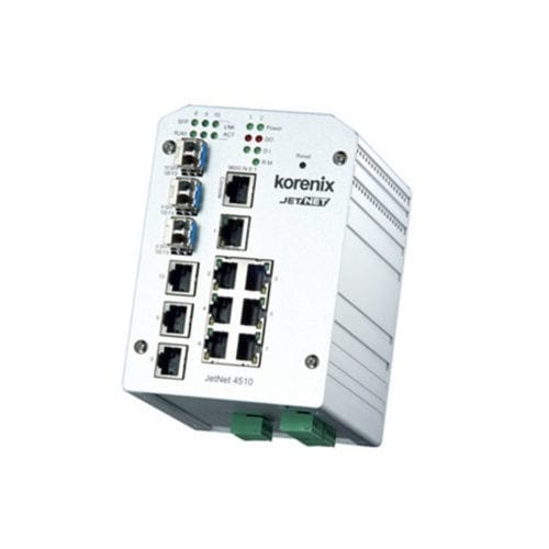 Ethernet-Switch / managed - JetNet 4510 - Beijer Electronics - 10/100BaseT(X) / 10 Ports / für DIN-Schiene