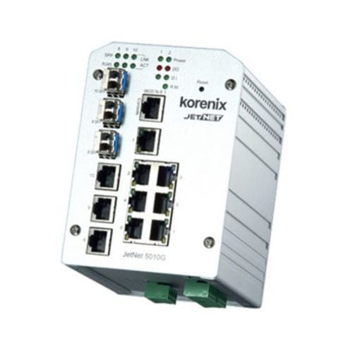 Ethernet-Switch / managed - JetNet 5010G - Beijer Electronics - 10/100BaseT(X) / 10 Ports / Gigabit