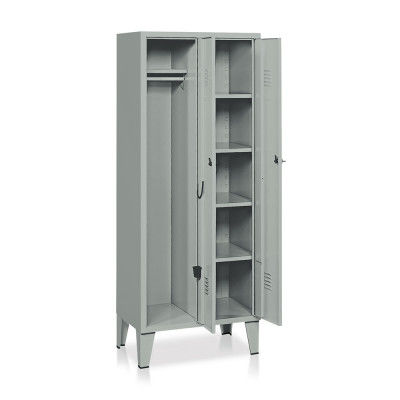 Lagerschrank - E303 - Tecnotelai - auf Füßen / doppeltürig / Stahlblech