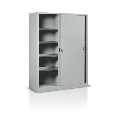 Lagerschrank - E369 - Tecnotelai - bodenstehend / mit Schiebetüren / Pulverlack