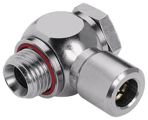 Pneumatischer Anschluss - 634-xxxxK  - EISELE GmbH - Einschraub / rechtwinkelig / vernickeltes Messing