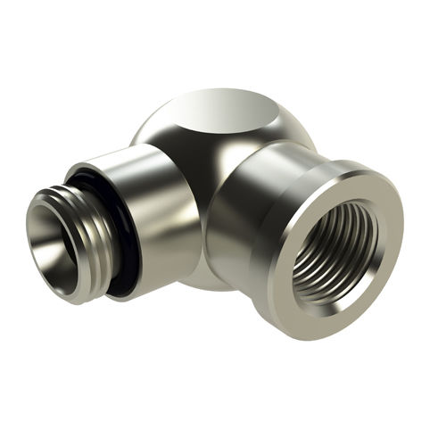 Pneumatischer Anschluss - SA1039  - EISELE GmbH - Einschraub / rechtwinkelig / vernickeltes Messing